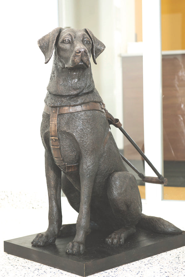 Bronze Seeing Eye Dog Statue