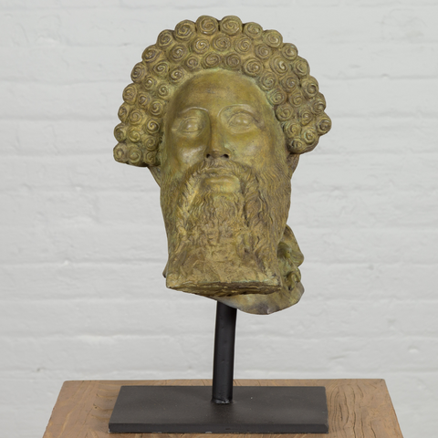 Greek God Hermes Head Bust