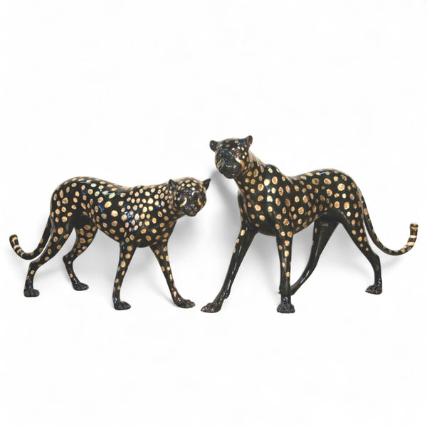 pair-of-standing-cheetah-