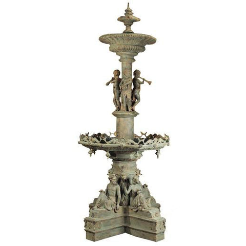 Greek Cherub Tall Skinny Fountain