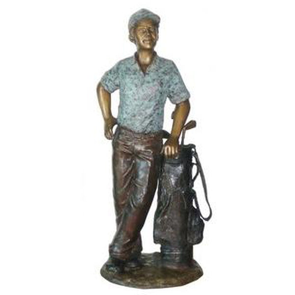 Bronze Teeing Off Golf Statue Randolph Rose Collection