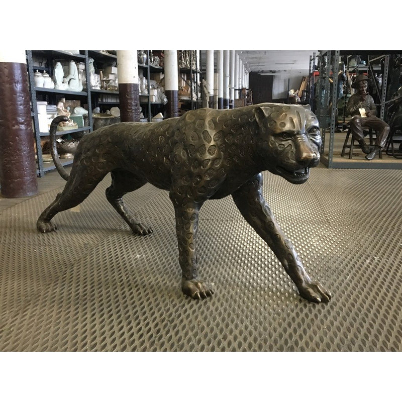Bronze Statue | Safari Bronze Jaguar Leopard Cheetah Sculpture