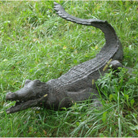 Bronze Alligator Statue