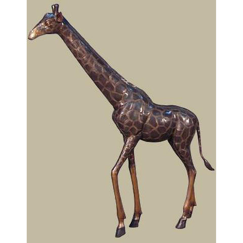 Small Bronze Giraffe Statue