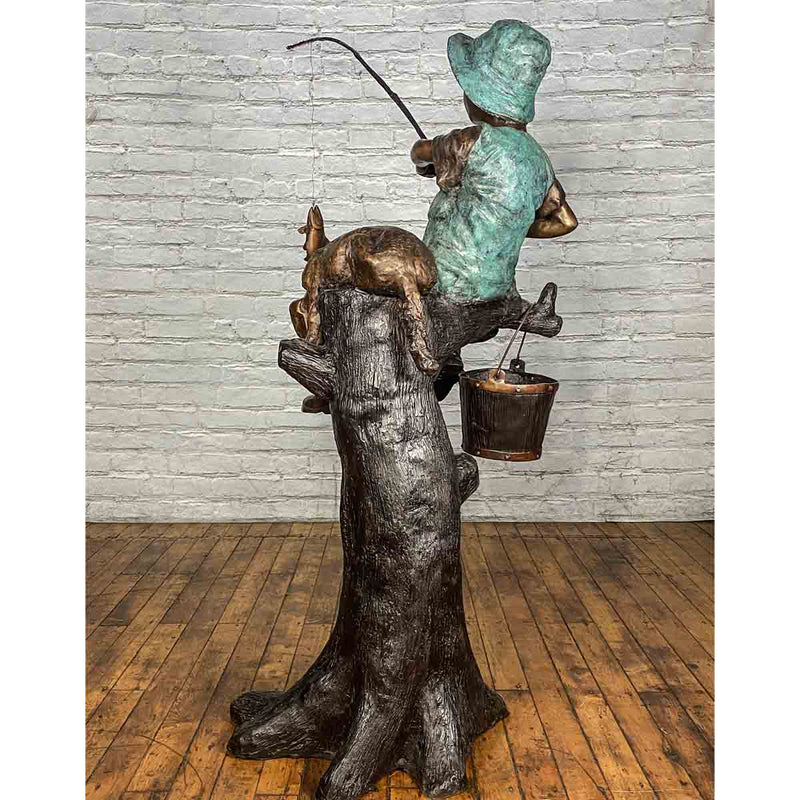 Fresh Catch Bronze Statue-Custom Bronze Statues & Fountains for Sale-Randolph Rose Collection