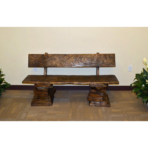 Bronze Library Book Reading Bench