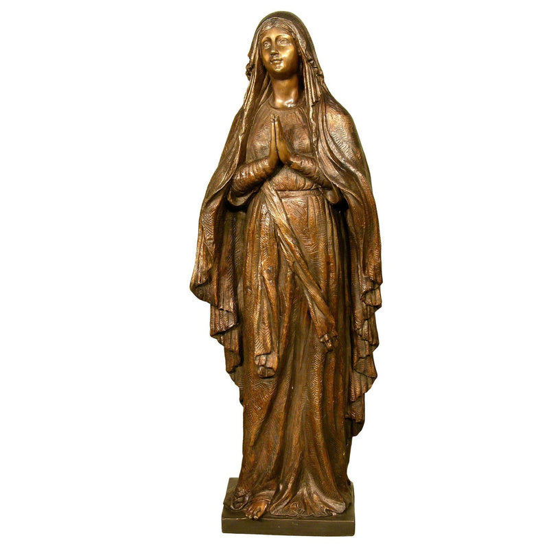 Bronze Virgin Mary Praying Hands Statue | Randolph Rose Collection