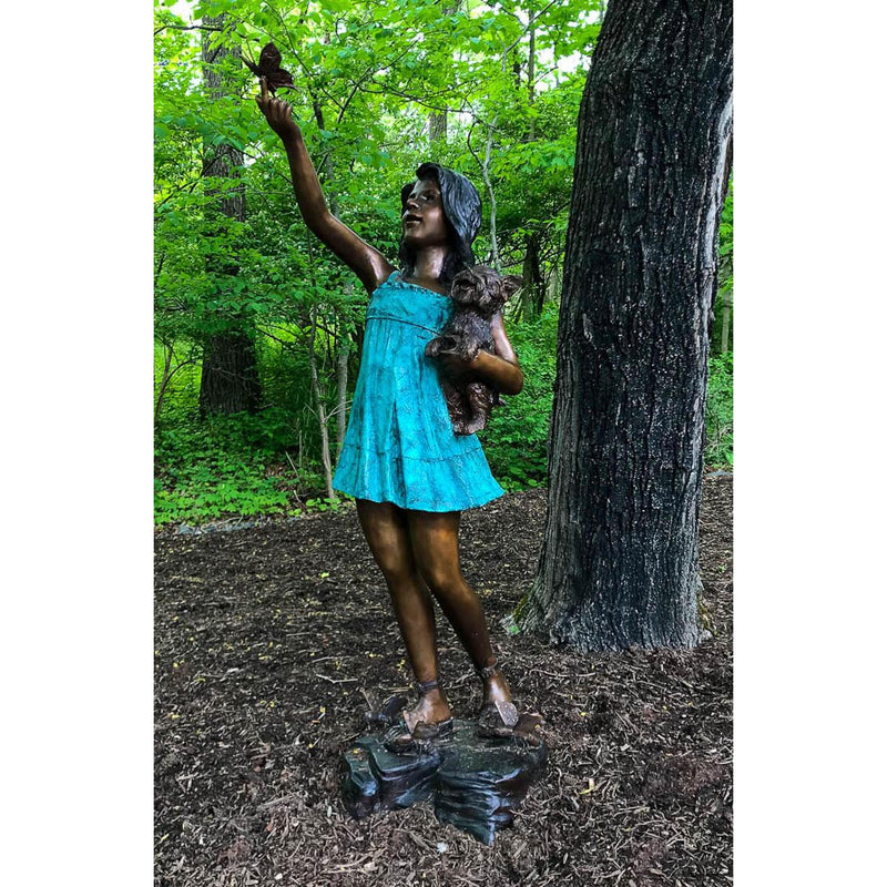 Summer Butterfly Bronze Statue-Custom Bronze Statues & Fountains for Sale-Randolph Rose Collection