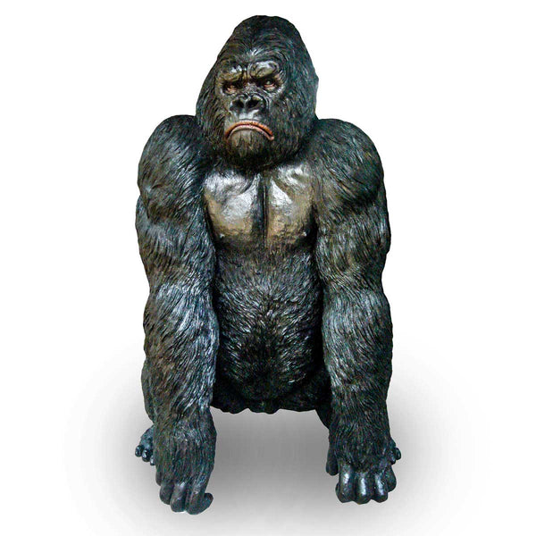 Bronze Gorilla & Rose Monkey Statues Collection Randolph 