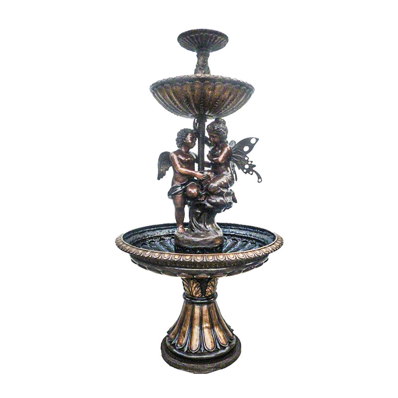 Cherub and Fairy Tiered Bronze Fountain-Custom Bronze Statues & Fountains for Sale-Randolph Rose Collection