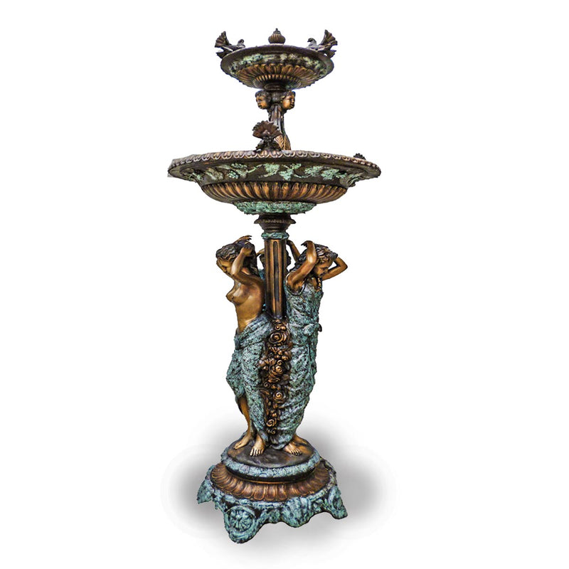Bathing Goddesses Tiered Bronze Fountain-Custom Bronze Statues & Fountains for Sale-Randolph Rose Collection