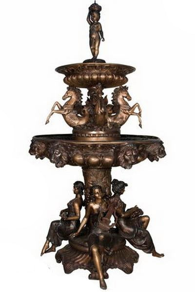 Greco-Roman Inspired Fountain-Custom Bronze Statues & Fountains for Sale-Randolph Rose Collection