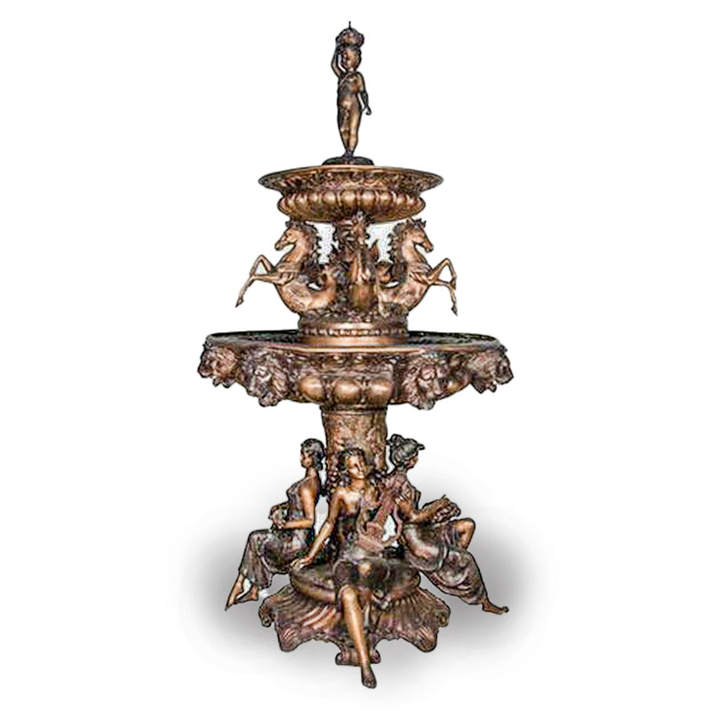Greco-Roman Inspired Fountain-Custom Bronze Statues & Fountains for Sale-Randolph Rose Collection