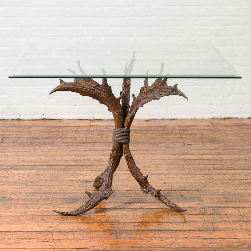 Bronze Antler Dining Garden Table Base | Randolph Rose Collection