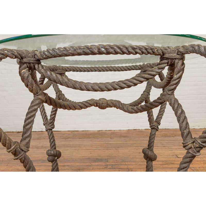 Nautical Rope Table Base - Tall-Custom Bronze Statues & Fountains for Sale-Randolph Rose Collection