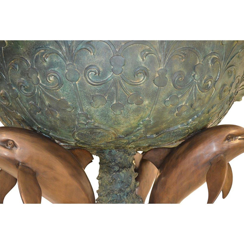 Triple Tier Dolphin Fountain-Custom Bronze Statues & Fountains for Sale-Randolph Rose Collection