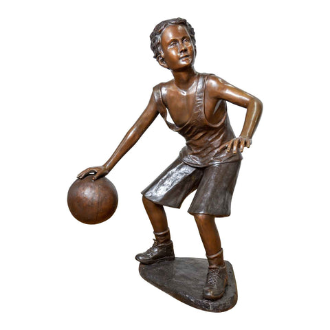 Bronze Basketball Statue