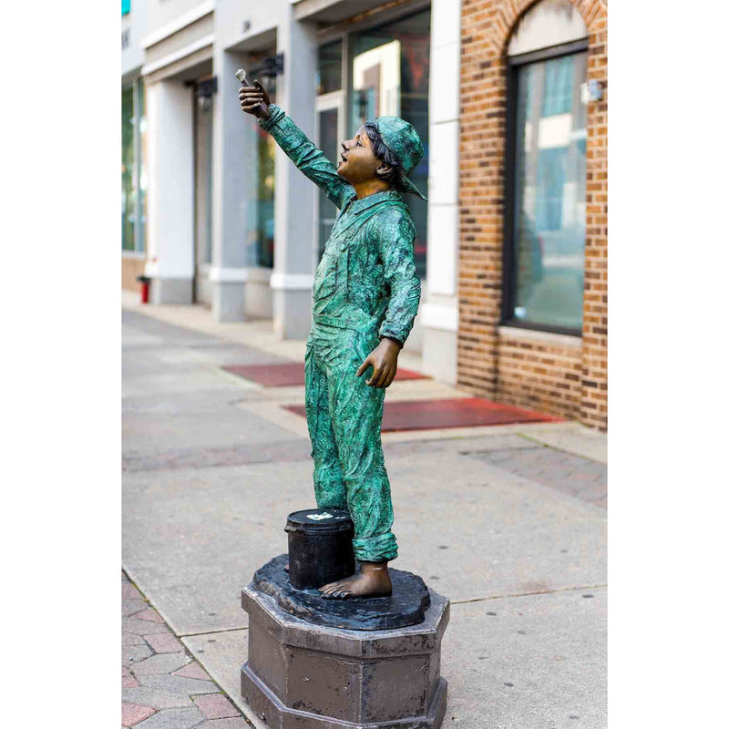 Household Repairs - Boy Painter-Custom Bronze Statues & Fountains for Sale-Randolph Rose Collection
