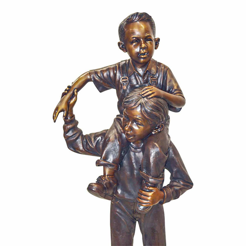 Piggy Back Brothers-Custom Bronze Statues & Fountains for Sale-Randolph Rose Collection