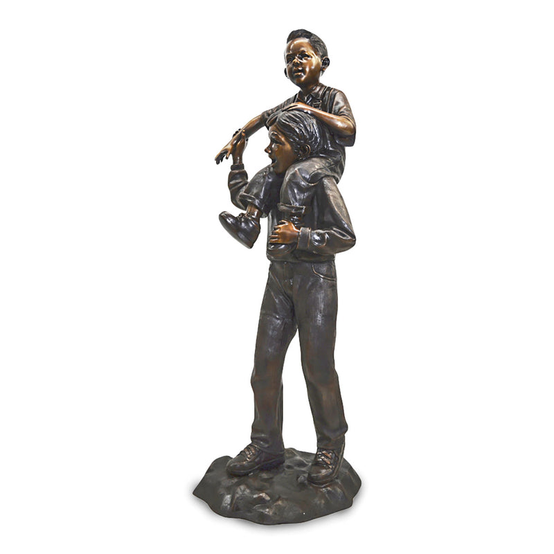 Piggy Back Brothers-Custom Bronze Statues & Fountains for Sale-Randolph Rose Collection