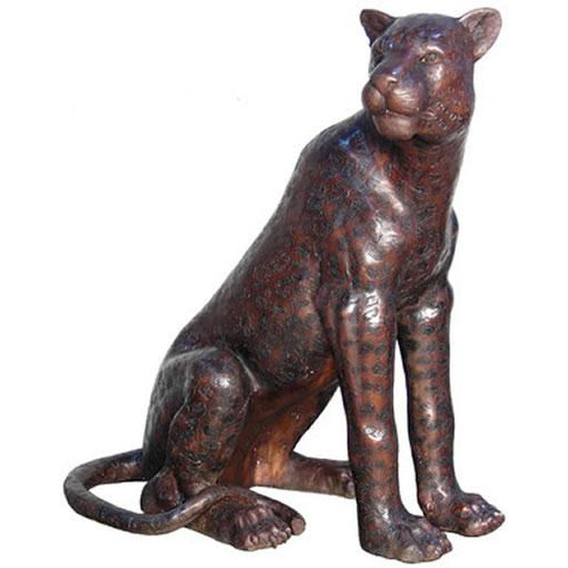 Sitting Wild Cat Statue
