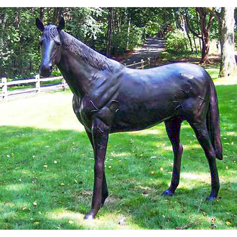 Life-Size Thoroughbred Horse Sculpture-Custom Bronze Statues & Fountains for Sale-Randolph Rose Collection