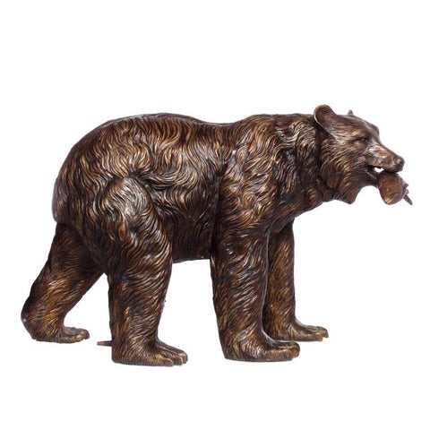 Life-size Bronze Bear Sculpture
