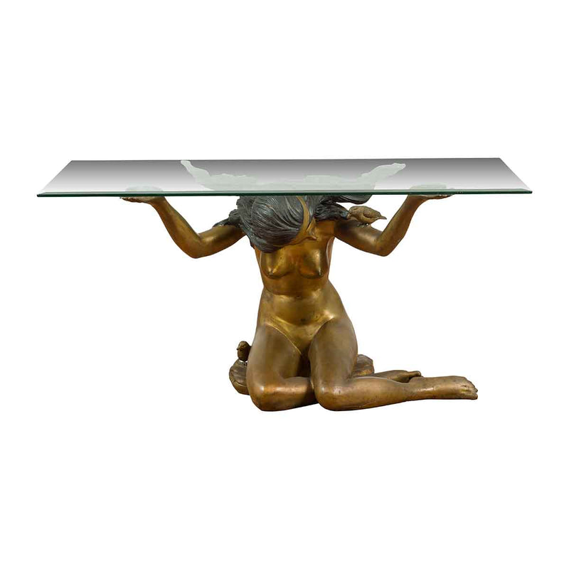 Nude Woman Bronze Coffee Table Base | Randolph Rose Collection