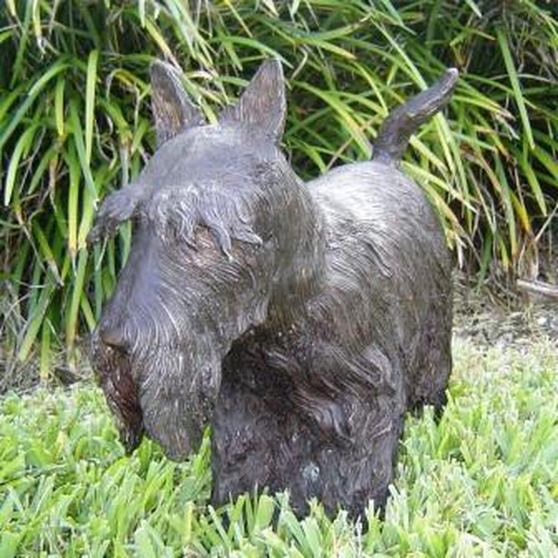 Scottish Terrier Bronze Dog Statue from Randolph Rose Collection.