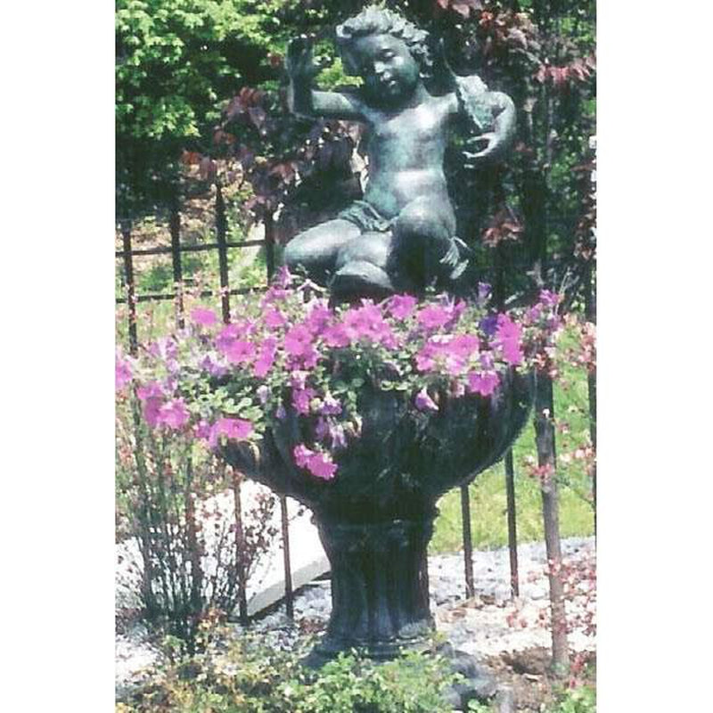 Cherub Riding Koi-Custom Bronze Statues & Fountains for Sale-Randolph Rose Collection
