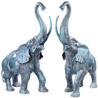 Pair of Trumpeting Elephants