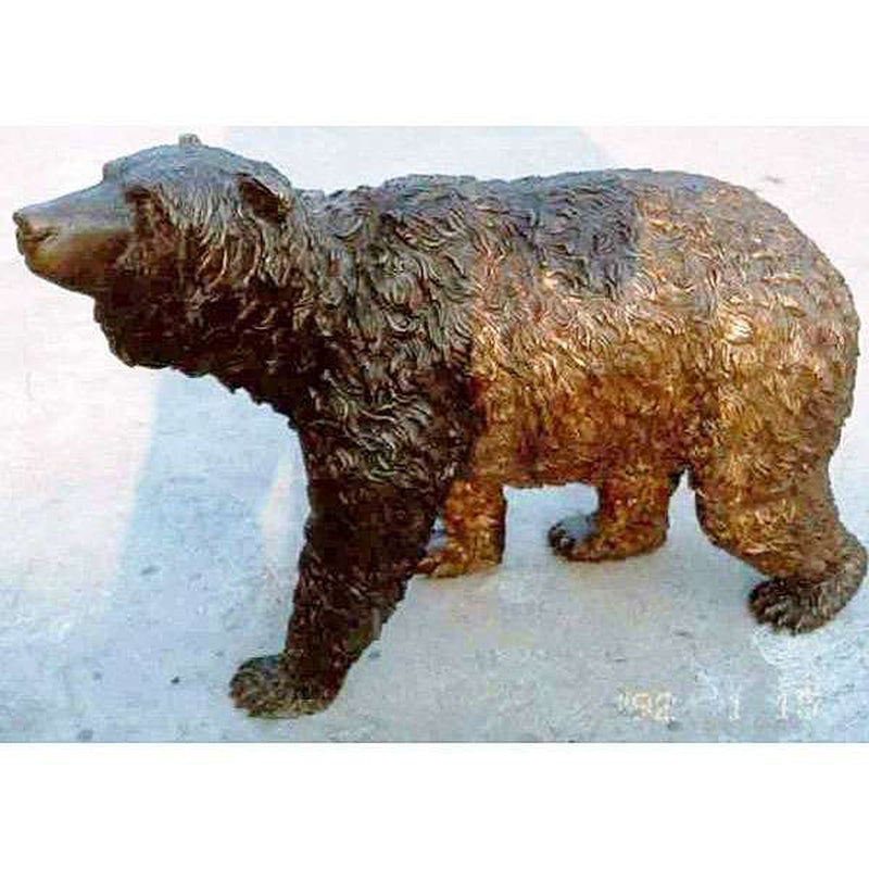 bear on the prowl sculpture