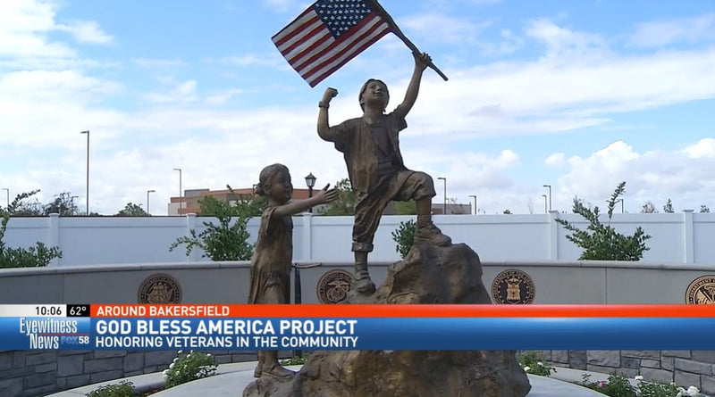 Hoffmann Hospice Unveils God Bless America Statue & Garden