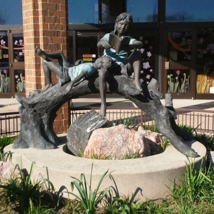 Bronze Sculpture at Homewood Public Library
