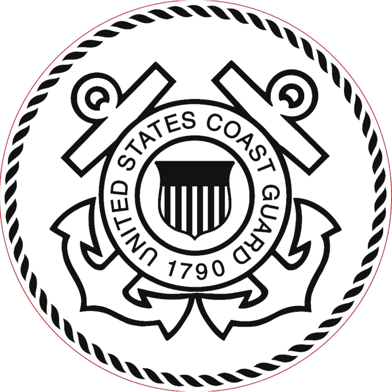 Bronze Military Plaque of the United States Coast Guard Seal