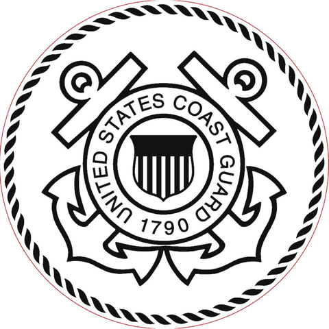 Bronze Military Plaque of the United States Coast Guard Seal