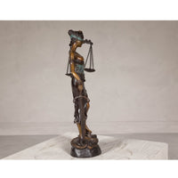 Bronze Lady Justice Statue