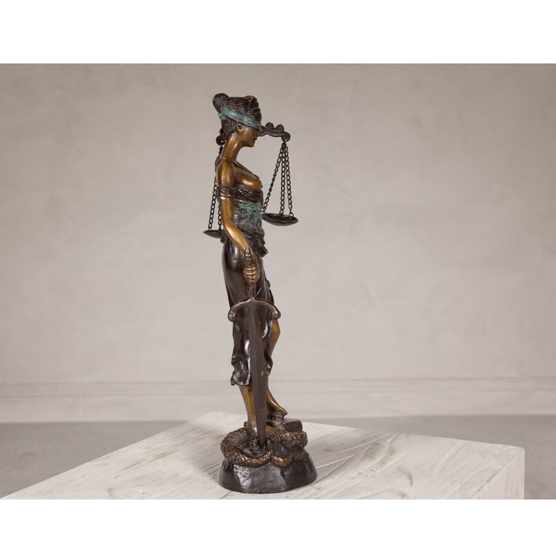 Bronze Lady Justice Statue