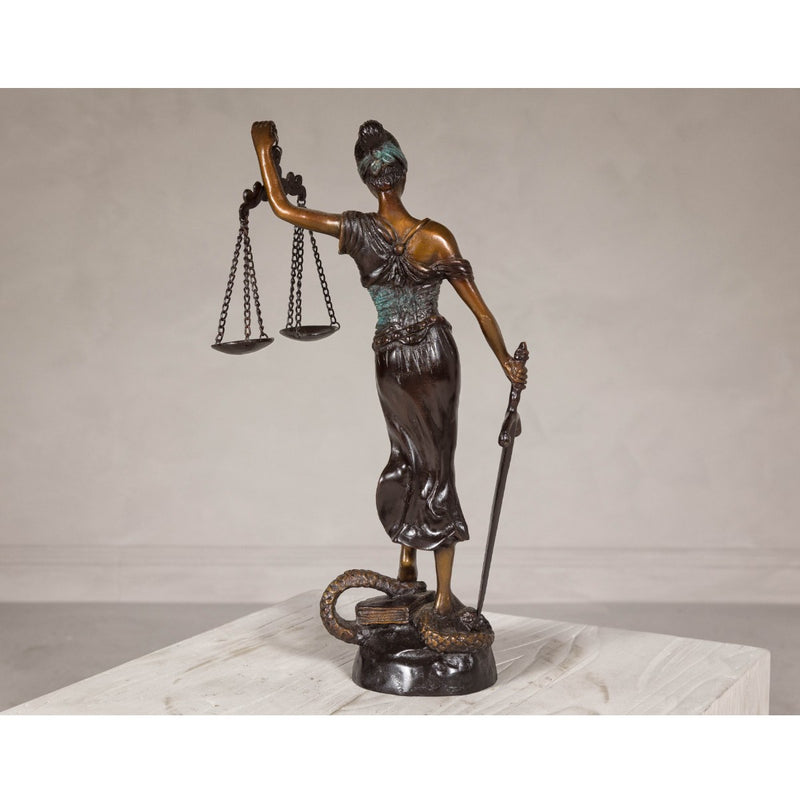 Bronze Lady Justice Statue