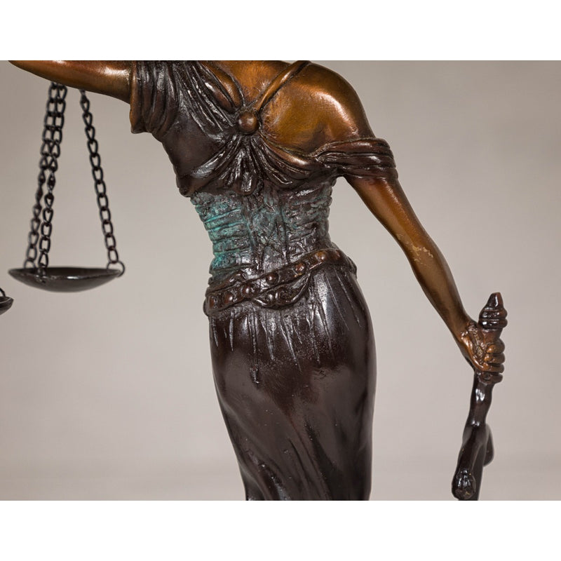 Bronze Lady Justice Statue