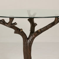 Bronze Tree Table Brown Patina