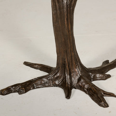 Bronze Tree Table Brown Patina