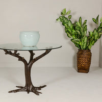 Bronze Tree Table Brown Patina