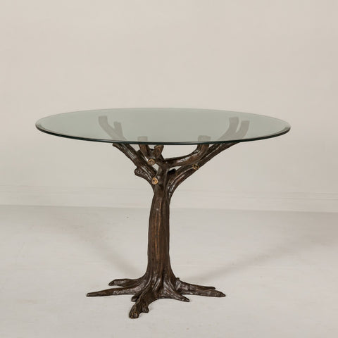 Bronze Tree Table Brown Patina