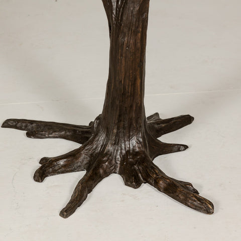 Bronze Tree Table Brown Patina