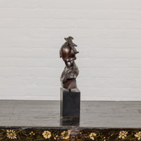 Tabletop Bronze Spartan Bust Statue
