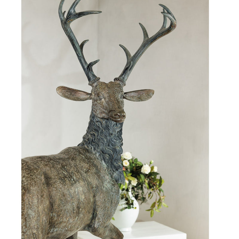Large Bronze Stag Statue