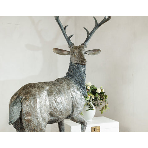 Large Bronze Stag Statue
