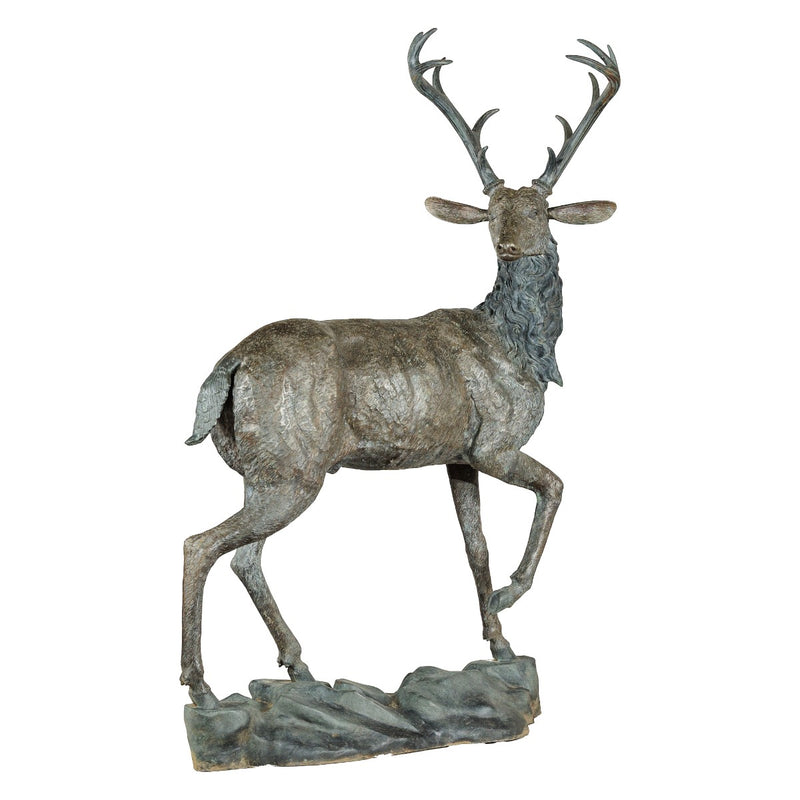 Large Bronze Stag Statue
