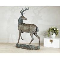 Large Bronze Stag Statue